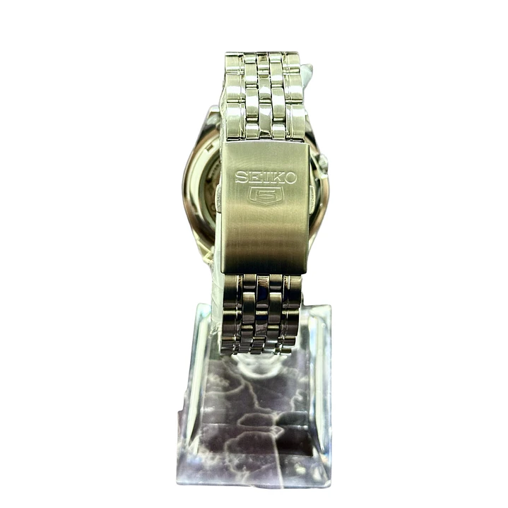 Seiko 5 – Silver Dial Classic – Plateado Sunray – Automático – 37mm – SNK355K1 3