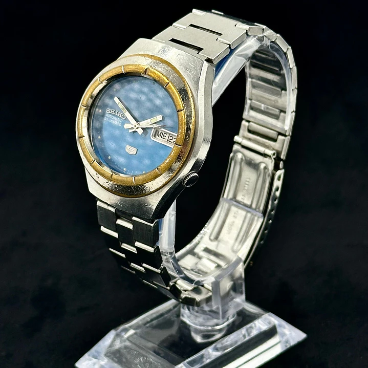 Seiko 5 – Esfera Azul Degradé – Automático 21 Jewels – 37mm – 7009-8754 3