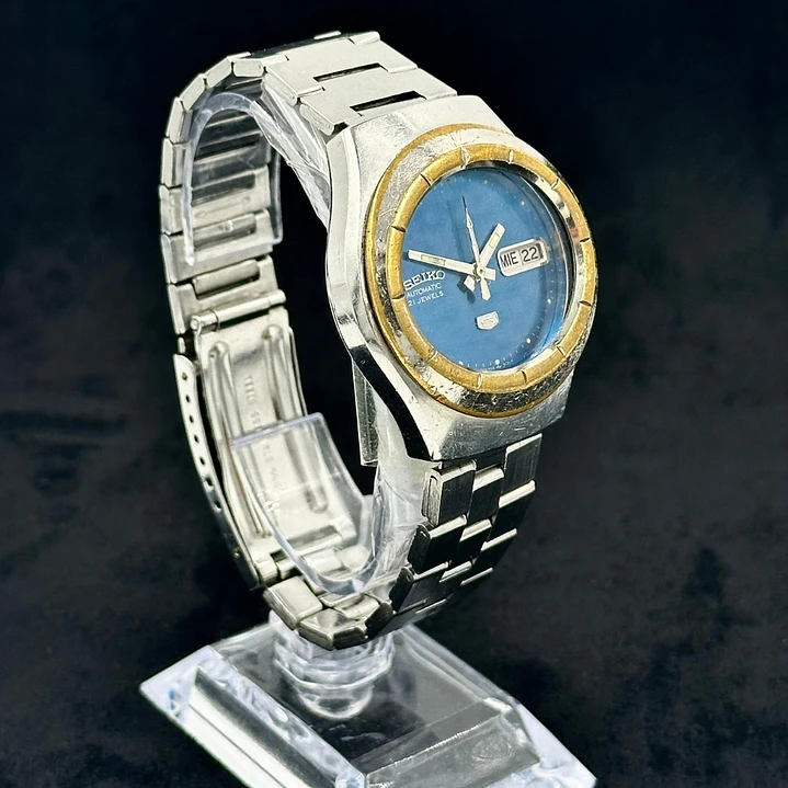 Seiko 5 – Esfera Azul Degradé – Automático 21 Jewels – 37mm – 7009-8754 2