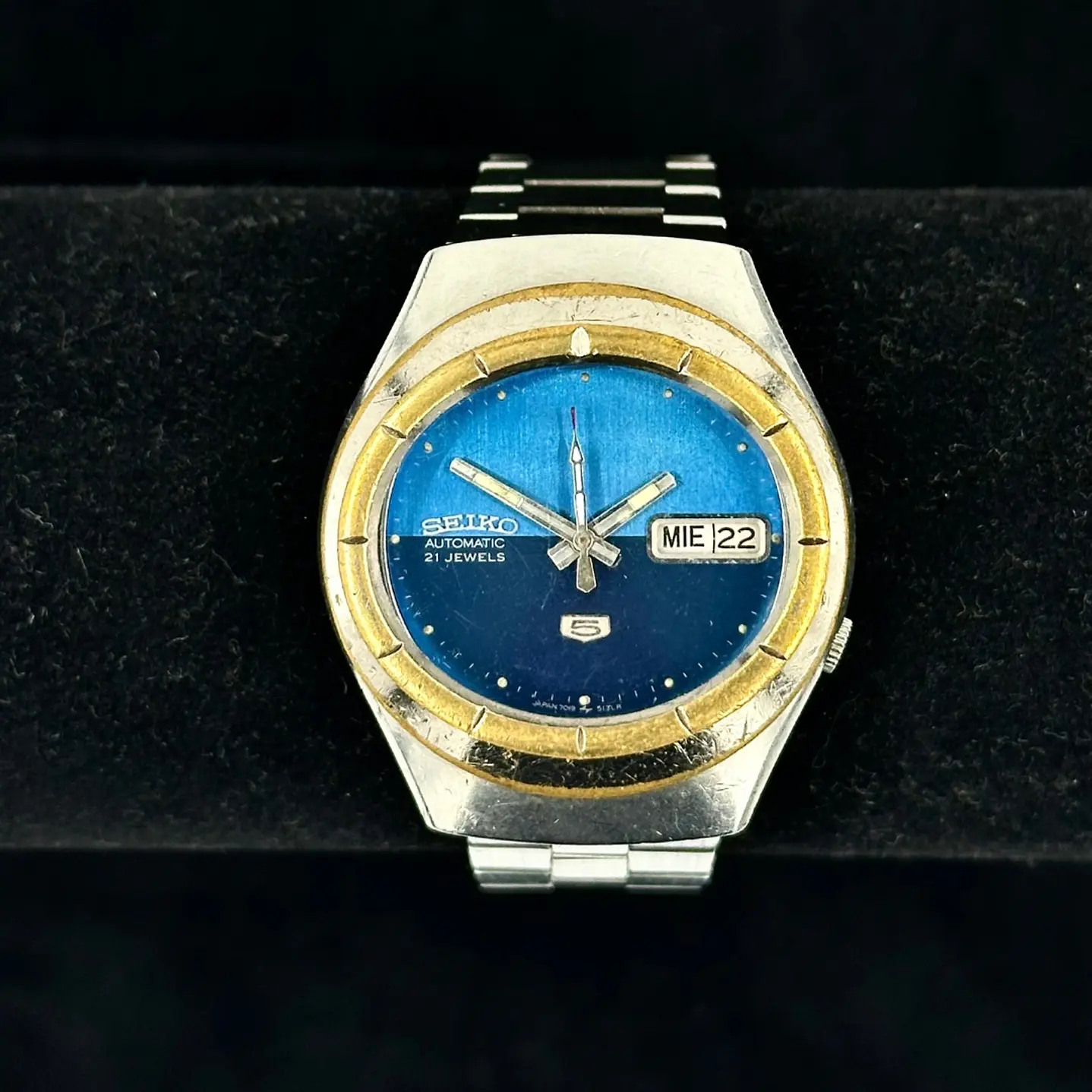 Seiko 5 – Esfera Azul Degradé – Automático 21 Jewels – 37mm – 7009-8754 4