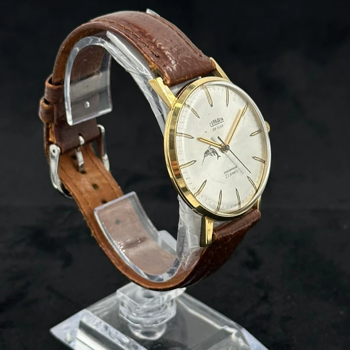 Cornavin De Luxe – Dolphin Dial – Champagne Sunray – Cuerda Manual 38mm 2