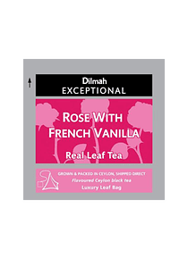 EXCEPTIONAL DILMAH BAUNILHA FRENCH ROSE TEA - 50 Un.