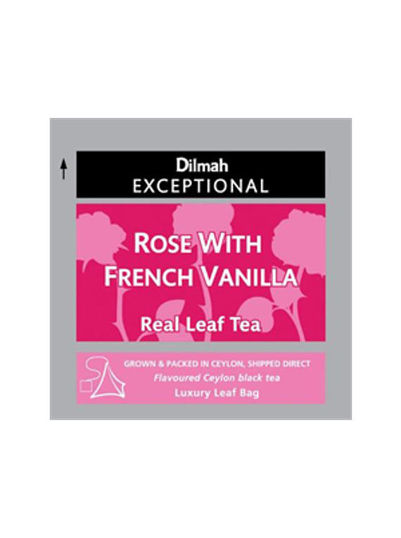 EXCEPTIONAL DILMAH BAUNILHA FRENCH ROSE TEA - 50 Un.