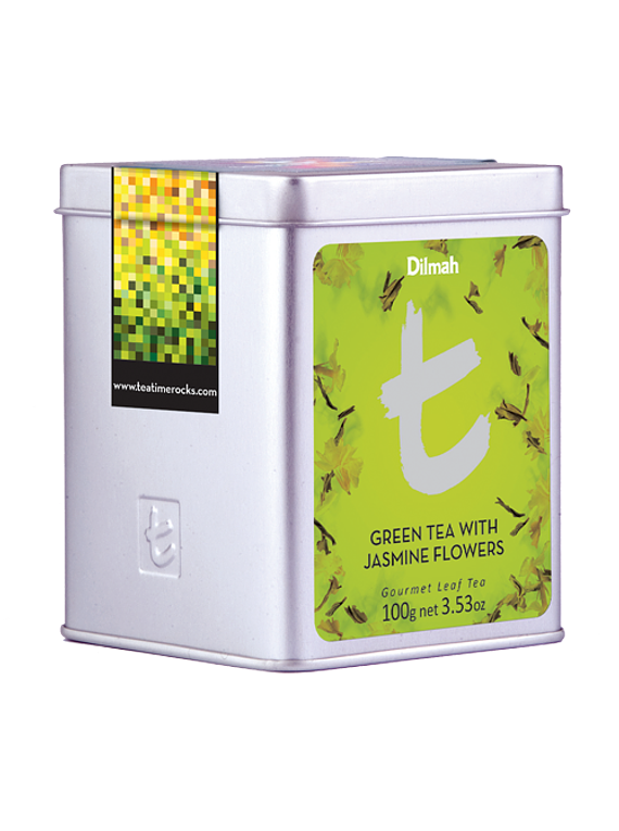 DILMAH LUXURY GREEN TEA WITH JASMINE FLOWERS TÉ