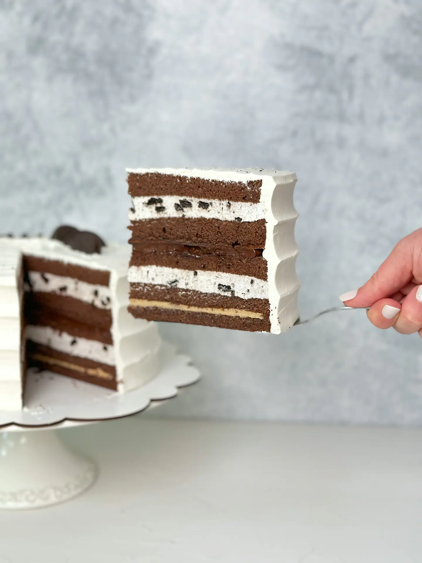 Trozo Torta Cheesecake Oreo 1