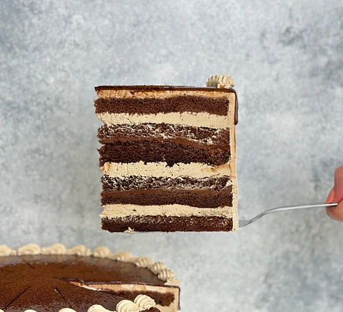 Trozo torta Capuchino