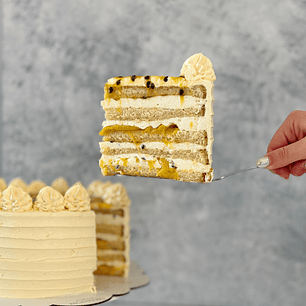 Trozo Torta Mango Maracuyá