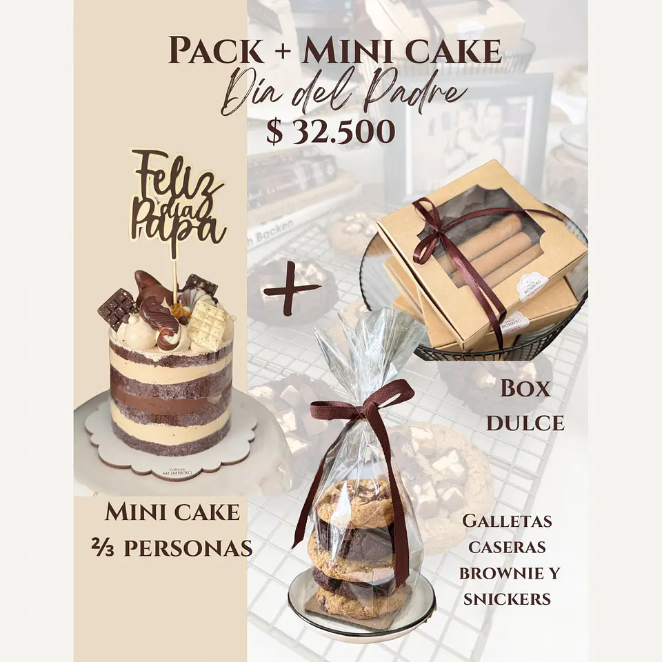 Pack Mini Cake Papá (2-3 personas) 1