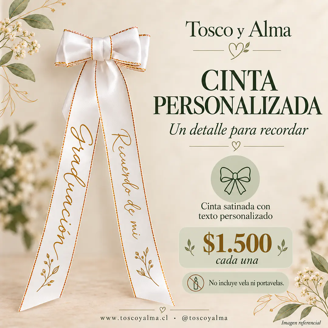 CINTA PERSONALIZADA VELA 1