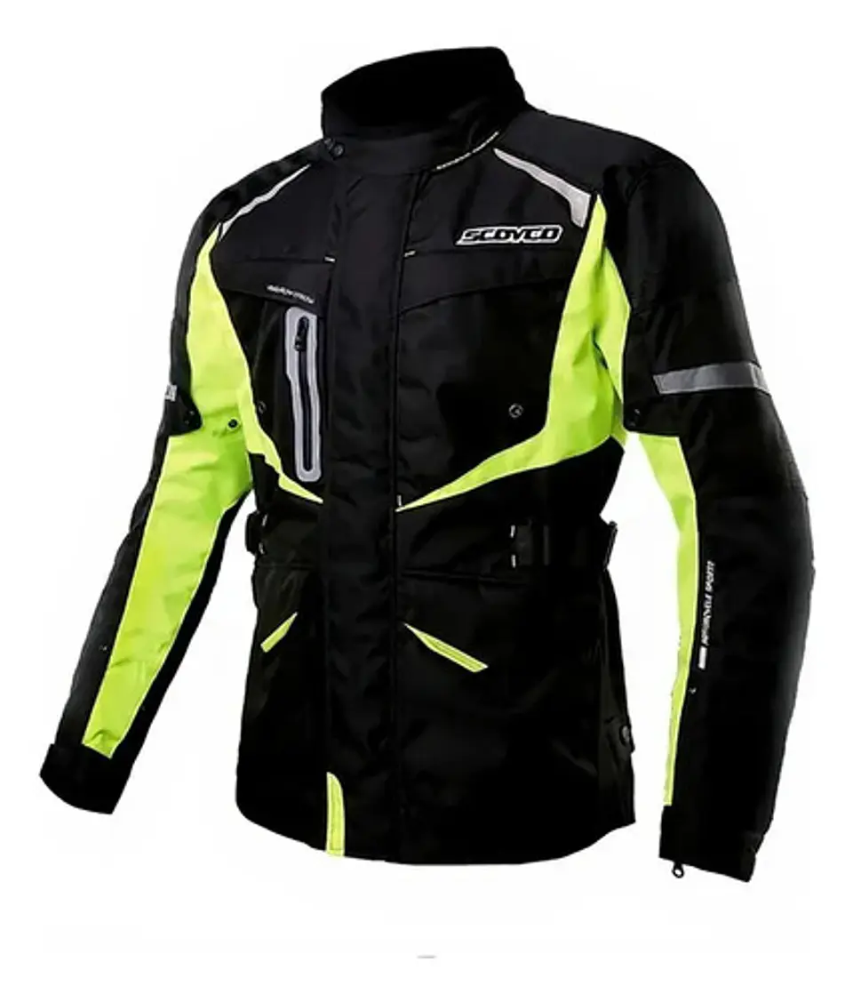 Chaqueta Moto Scoyco Jk42 Reflectante Waterproof 1