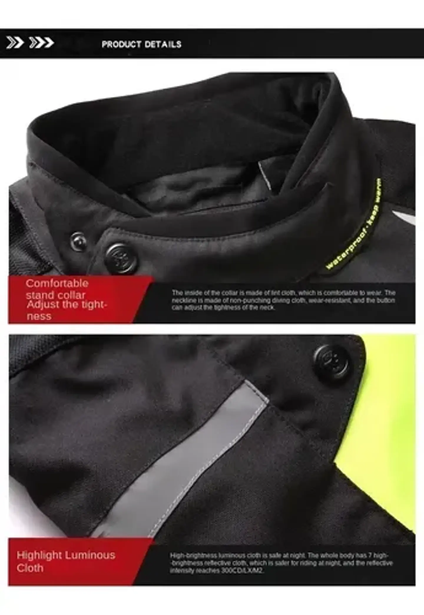 Chaqueta Moto Scoyco Jk42 Reflectante Waterproof 3