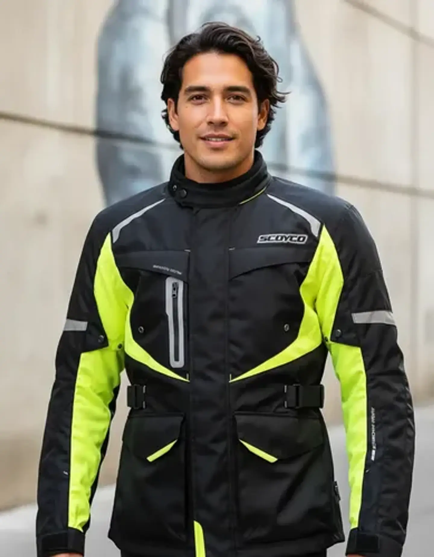 Chaqueta Moto Scoyco Jk42 Reflectante Waterproof 7