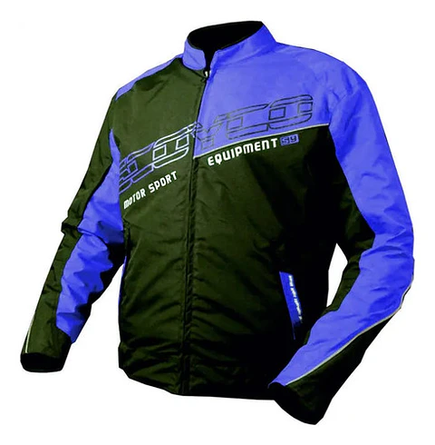 Chaqueta Scoyco Jk31 Moto Urbano Negro Con Azul