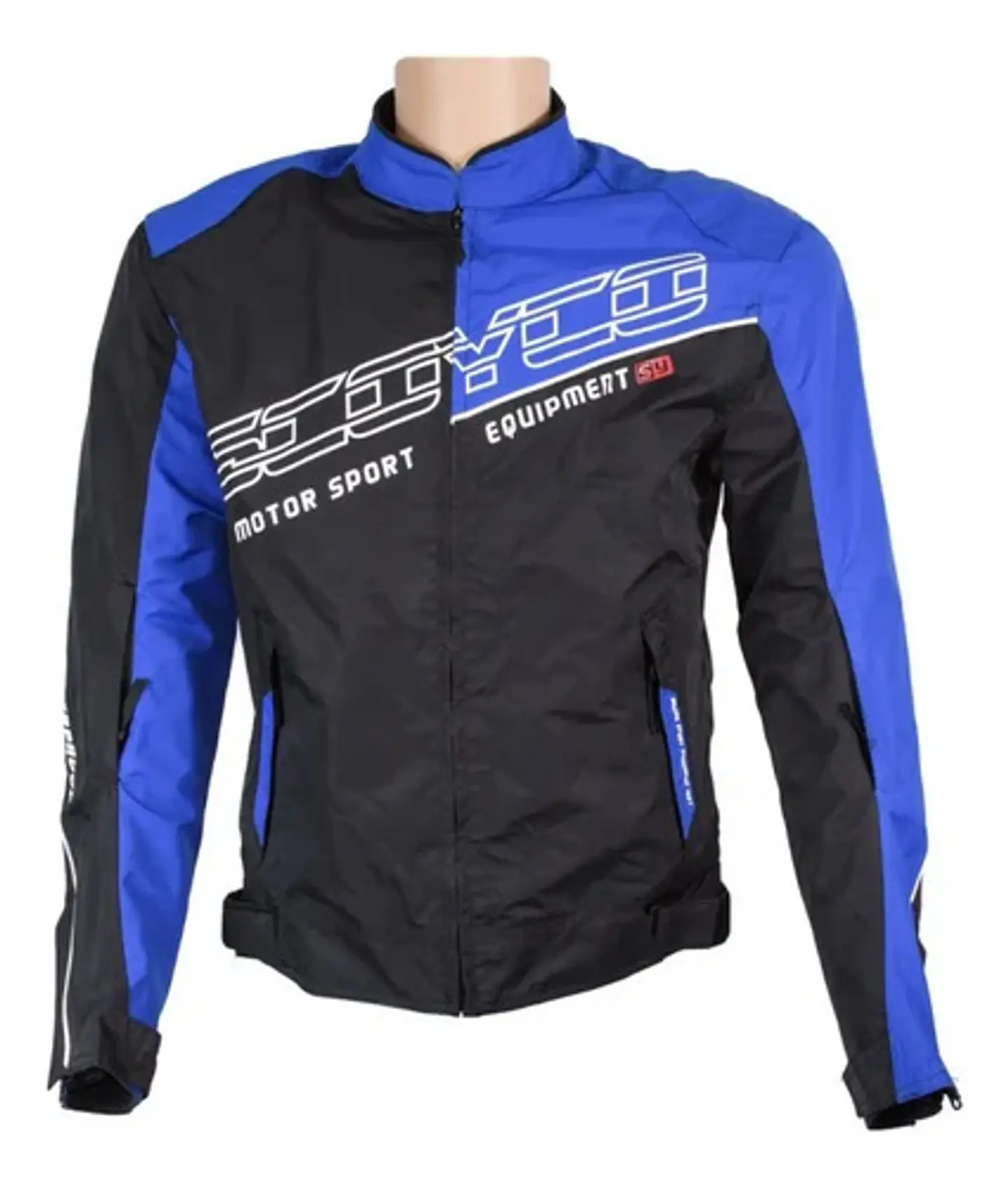 Chaqueta Scoyco Jk31 Moto Urbano Negro Con Azul 3