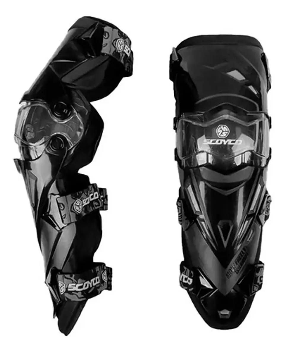 Rodilleras K12 Scoyco Negra Color Negro Talla Unica 1