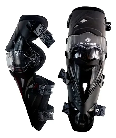 Rodilleras K12 Scoyco Negra Color Negro Talla Unica