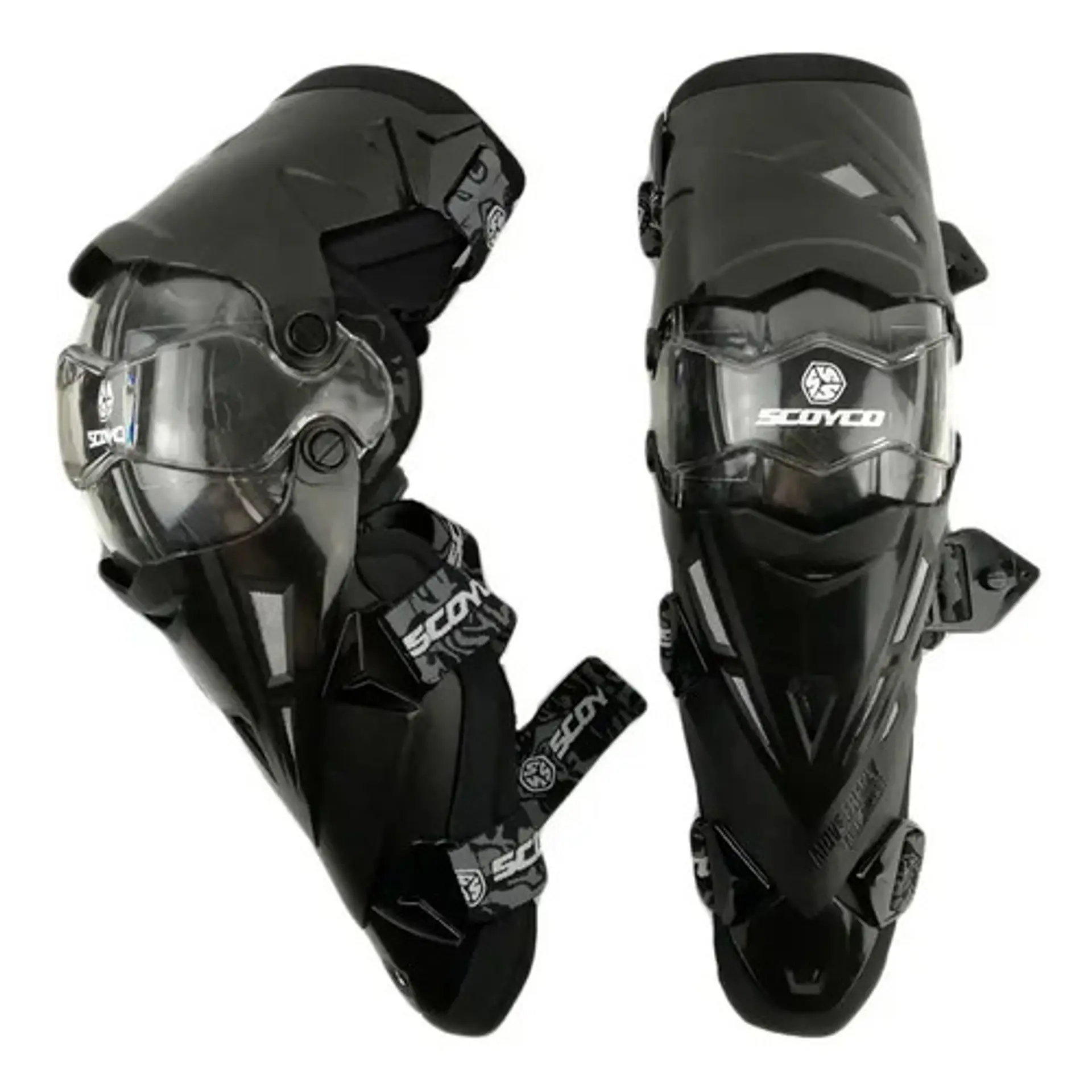 Rodilleras K12 Scoyco Negra Color Negro Talla Unica 3