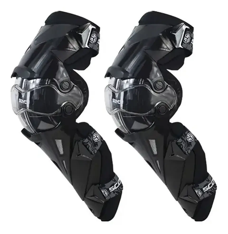 Rodilleras K12 Scoyco Negra Color Negro Talla Unica 6
