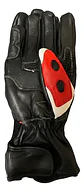 Guantes De Moto Black Bike Cuero Rojo - Miniatura 2