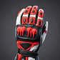 Guantes De Moto Black Bike Cuero Rojo - Miniatura 4