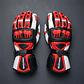 Guantes De Moto Black Bike Cuero Rojo - Miniatura 6