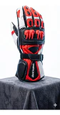 Guantes De Moto Black Bike Cuero Rojo - Miniatura 8