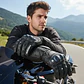 Guantes De Moto Black Bike Cuero Negro - Miniatura 3