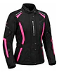 Chaqueta De Moto Black Bike Mujer Waterproof Negro Con Rosa - Miniatura 2
