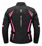 Chaqueta De Moto Black Bike Mujer Waterproof Negro Con Rosa - Miniatura 3