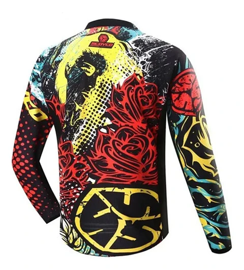 Polera Motociclista Scoyco T119 Roja Cross Off Road