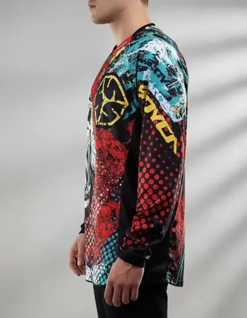 Polera Motociclista Scoyco T119 Roja Cross Off Road 5