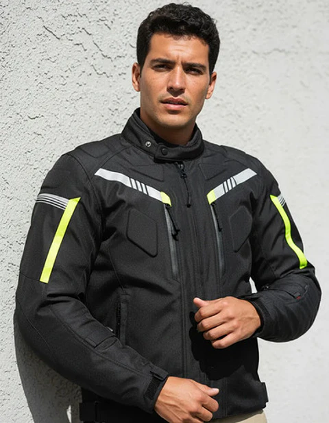 Chaqueta De Moto Black Bike Negro Waterproof