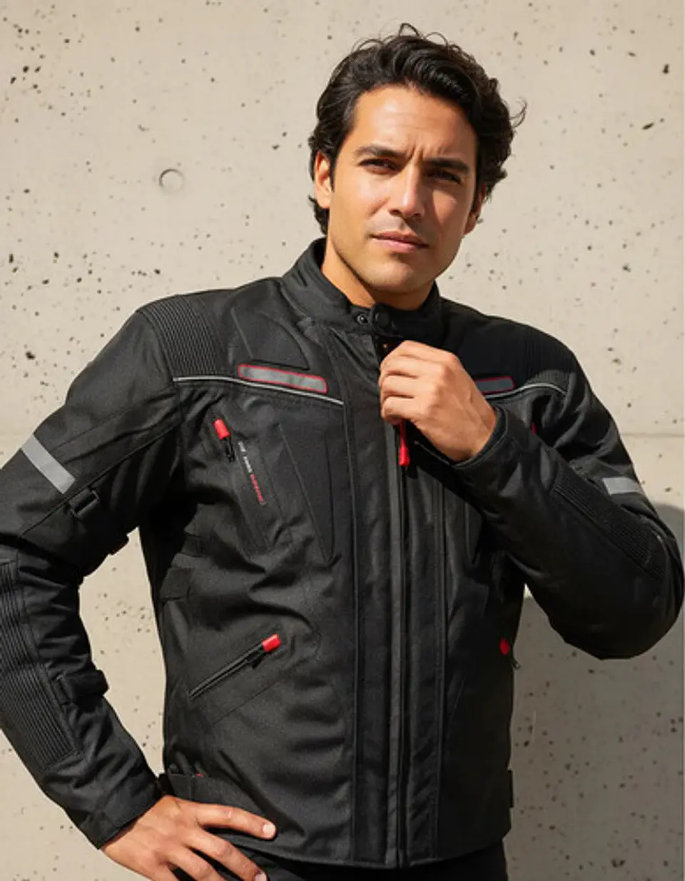 Chaqueta Para Moto Black Bike Modelo Bkred Talla Xl 3