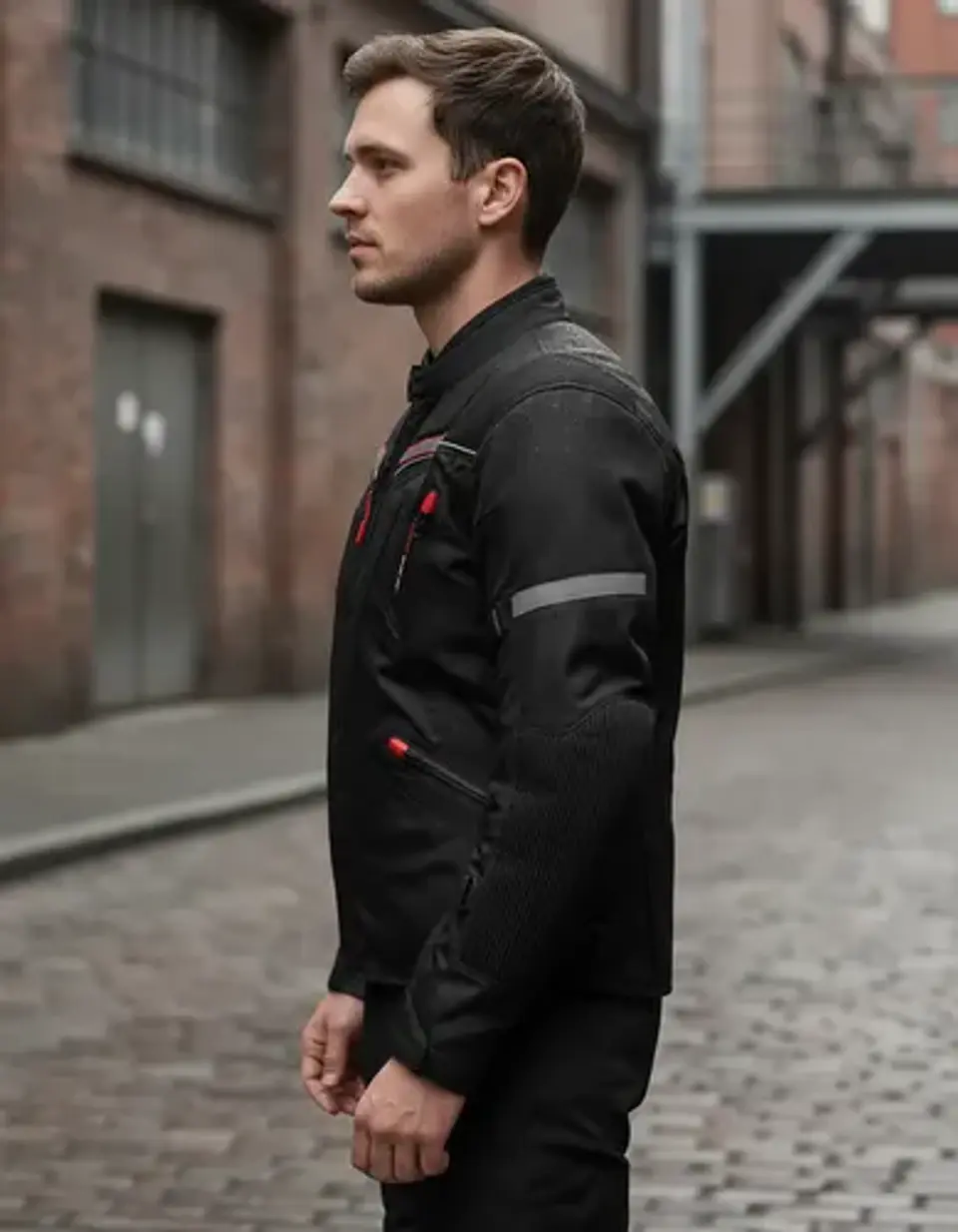 Chaqueta Para Moto Black Bike Modelo Bkred Talla Xl 5