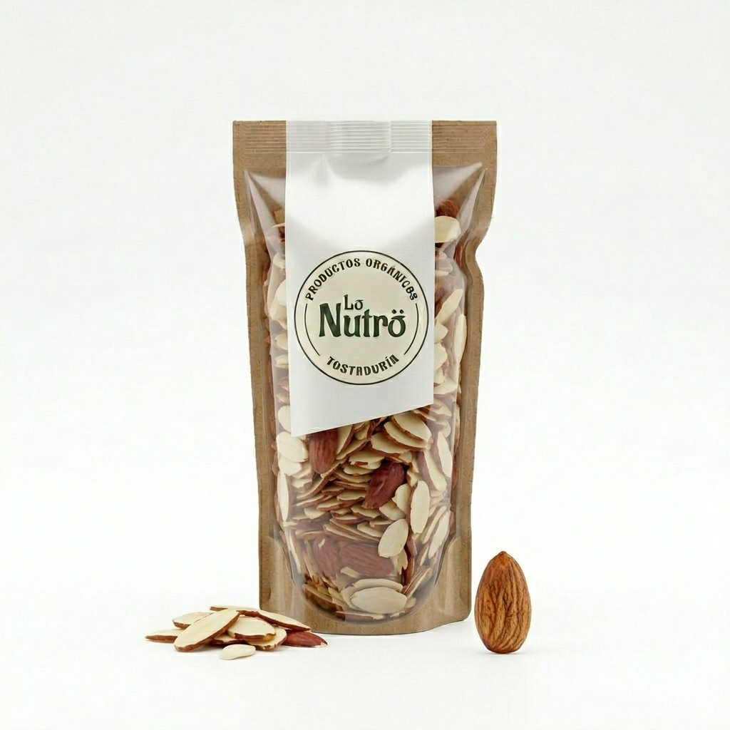 Almendras laminadas con Piel
