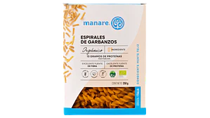 Pasta en Espiral de Garbanzo 250g Manare