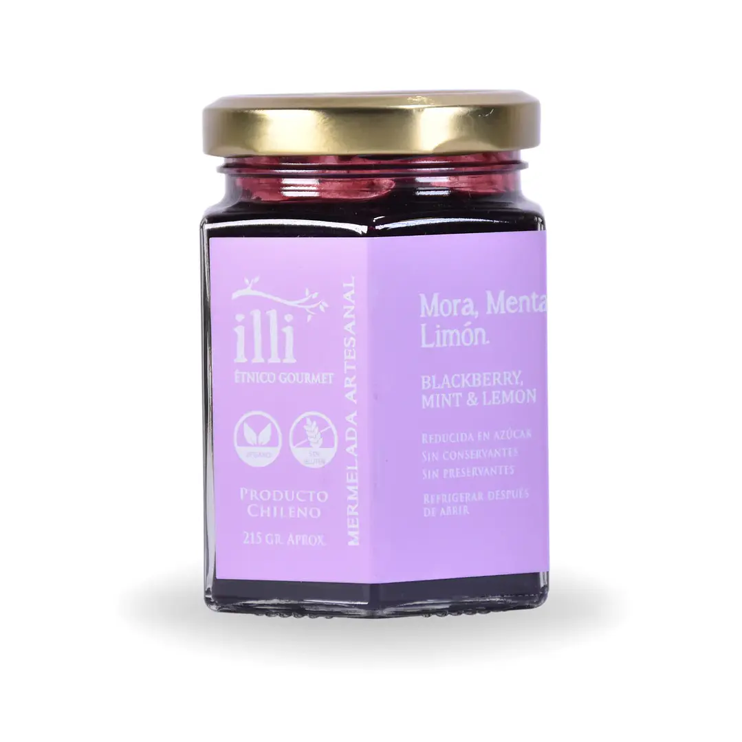 Mermelada Mora Menta y Limon 215g Illi 1