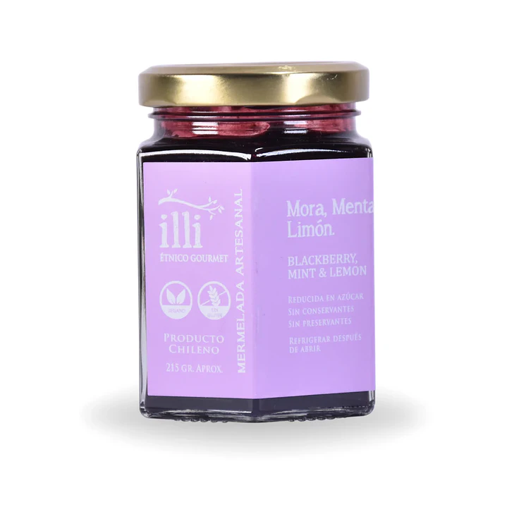 Mermelada Mora Menta y Limon 215g Illi 1