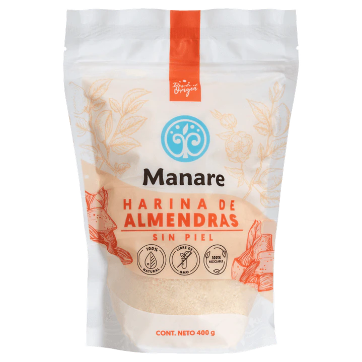Harina Almendras sin piel 400g manare 1
