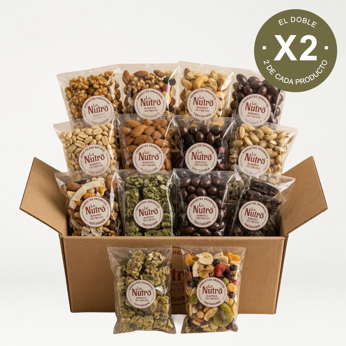 Pack Mes Resuelto + Envío Gratis 28 Colaciones Saludables de Frutos Secos y Mixes