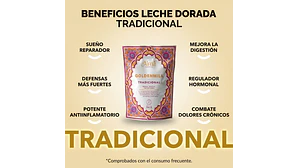 GOLDEN MILK TRADICIONAL CON CÚRCUMA - Leche Dorada instantánea en polvo (80g)