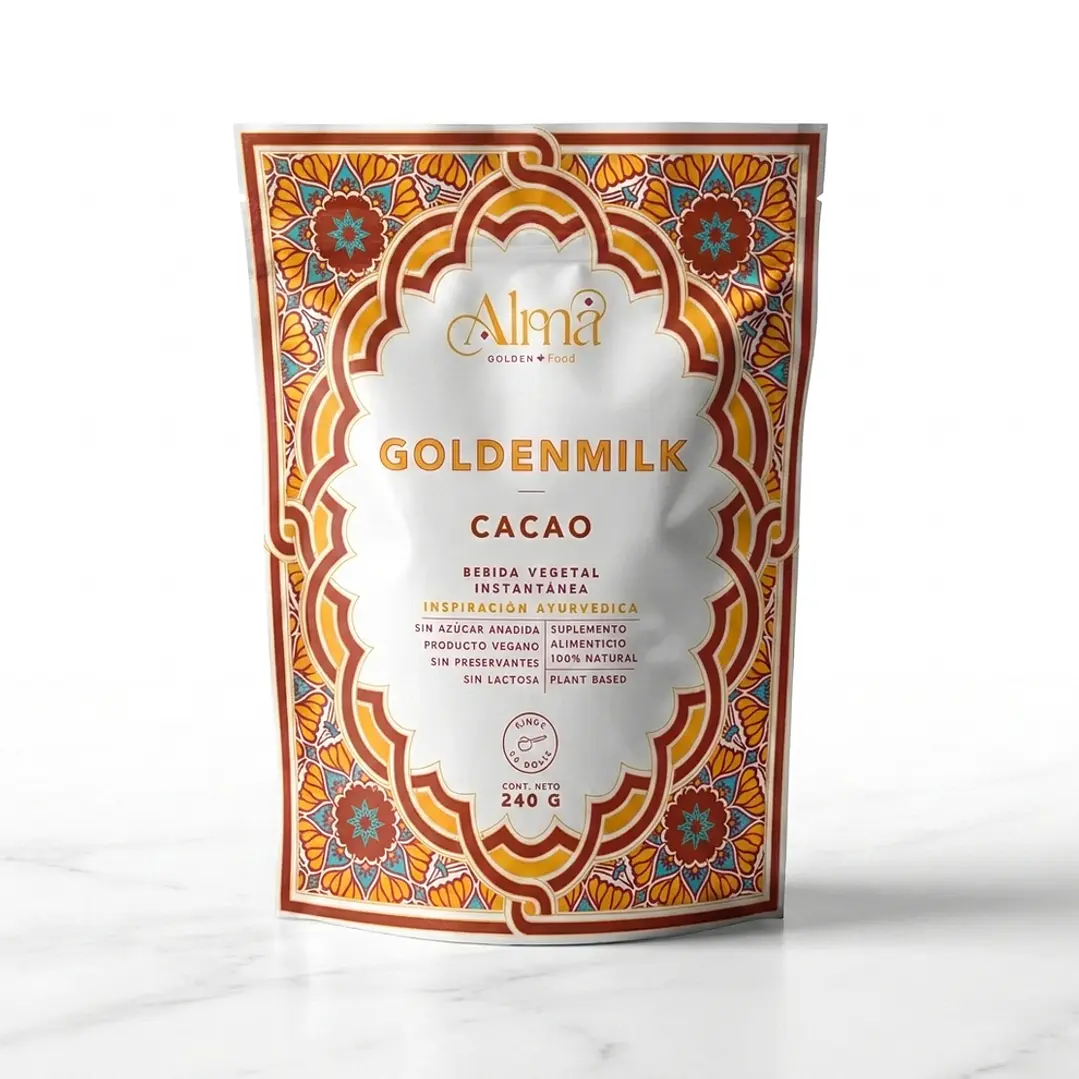 GOLDEN MILK CACAO - Leche Dorada instantánea en polvo (80g) 2