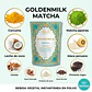 GOLDEN MILK MATCHA & MACA - Leche Dorada instantánea vegana con Matcha japonés y Maca blanca (80g) - Miniatura 2