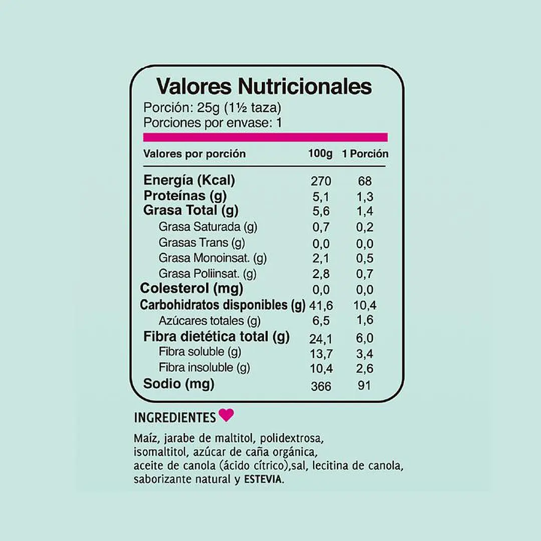 Puripop popcorn endulzada 25gr 2