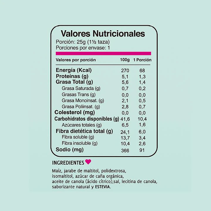 Puripop popcorn endulzada 25gr 2