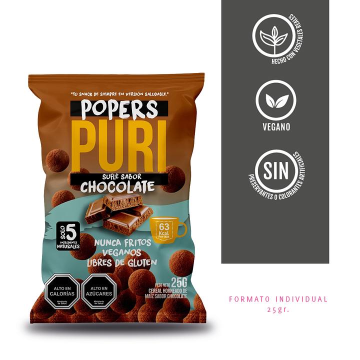 Puri popers chocolate 25gr