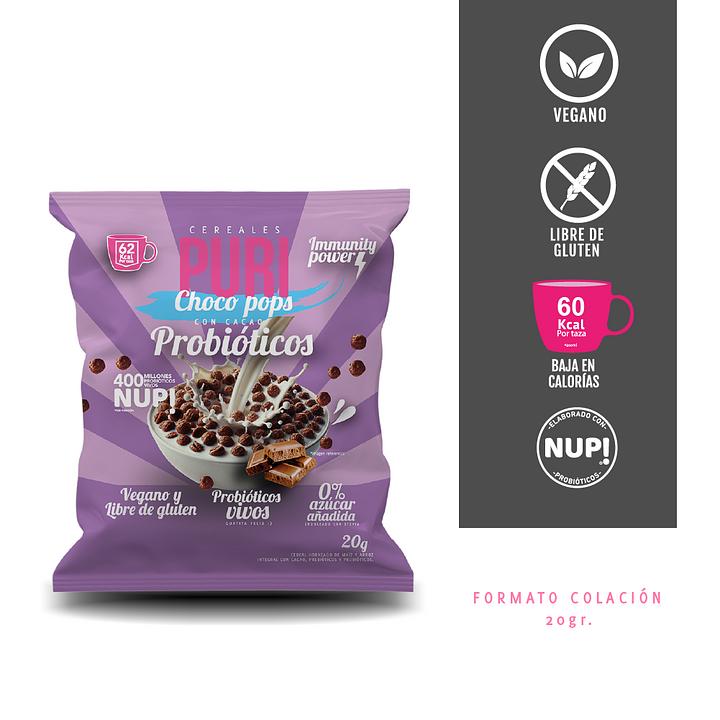 Puri cereales choco pops con probióticos 20gr