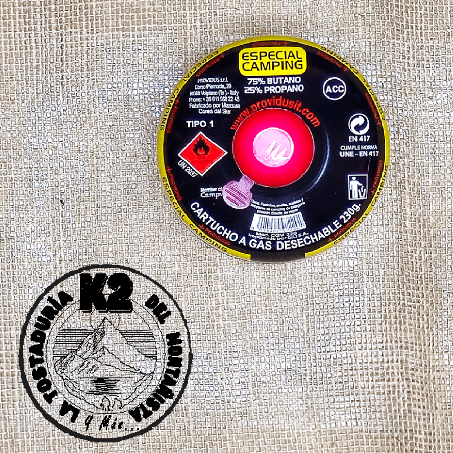 CARTUCHO DE GAS PROVIDUS 230 G – VÁLVULA 7/16 1