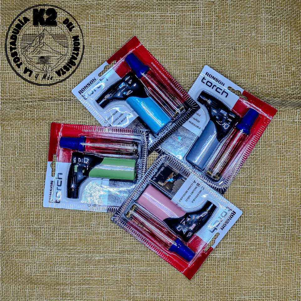  ENCENDEDOR RONSON TORCH – JET FLAME / SOPLETE + RECARGA 1