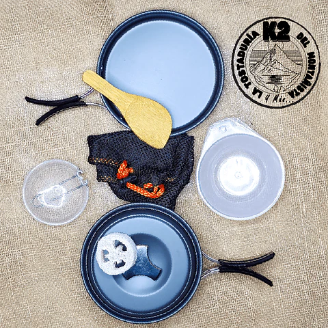  SET DE OLLAS CAMPSOR 421 – 8 PIEZAS PARA 2 PERSONA.